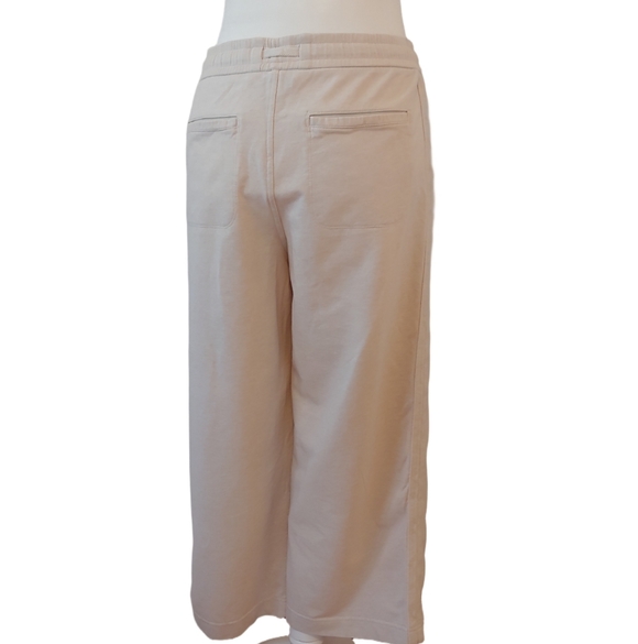 Athleta Heathered Women's Wide Leg Crop Pants in Cream size 6 - Picture 8 of 17
